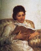 Mary Cassatt Reading the book Sweden oil painting artist